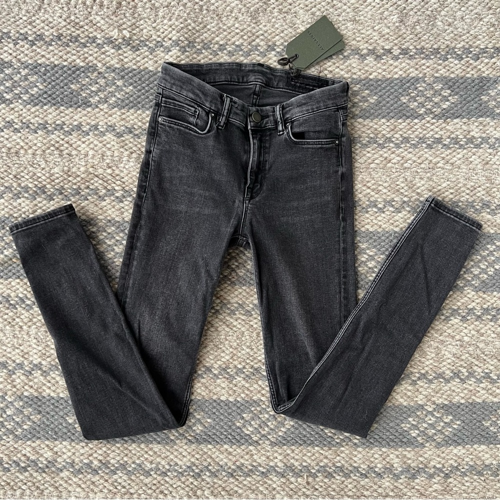 ALLSAINTS women skinny grey jeans GRACE size 27